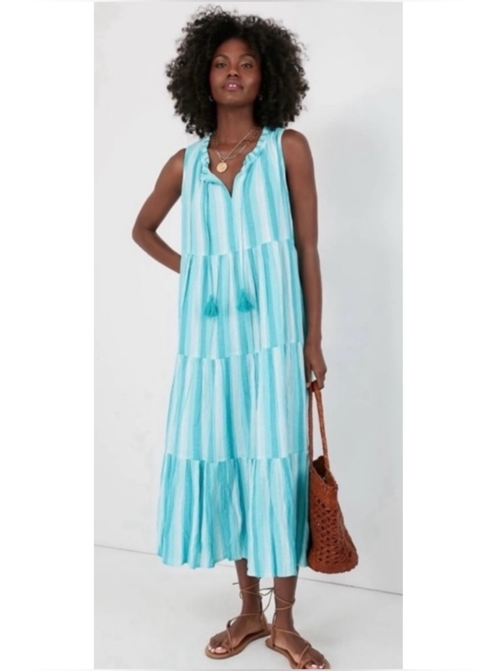 Tuckernuck Salty Paloma Caftan Dress Medium